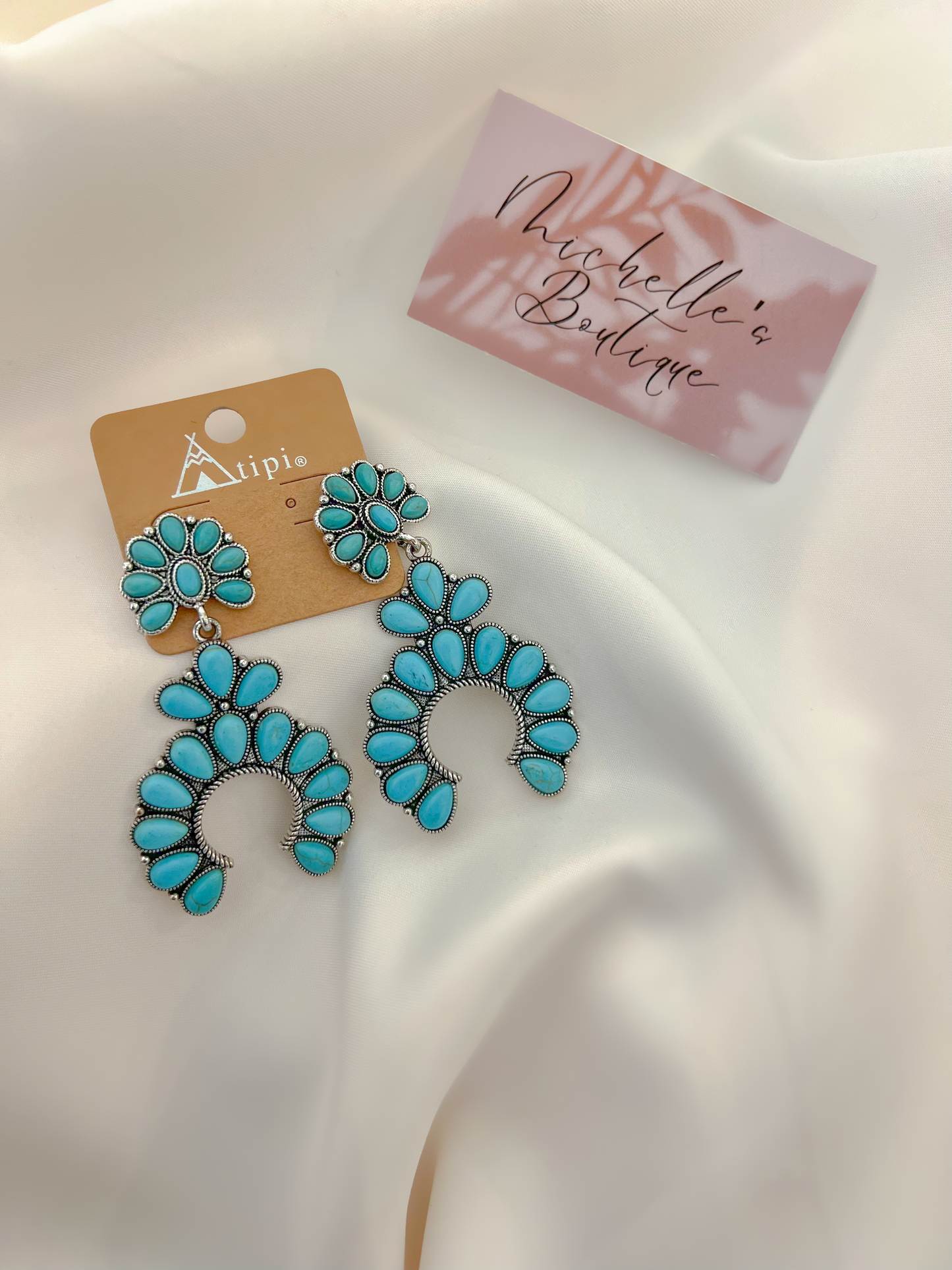 Jade western earrings